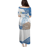Personalized Greece Greek Independence Day Family Matching Puletasi and Hawaiian Shirt Dolphin and Parthenon