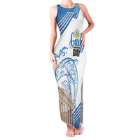 Personalized Greece Greek Independence Day Family Matching Tank Maxi Dress and Hawaiian Shirt Dolphin and Parthenon