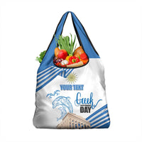 Personalized Greece Greek Independence Day Grocery Bag Dolphin and Parthenon