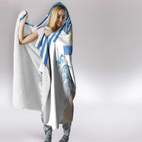 Personalized Greece Greek Independence Day Hooded Blanket Dolphin and Parthenon
