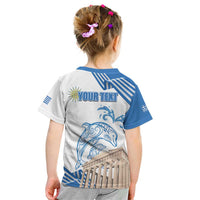 Personalized Greece Greek Independence Day Kid T Shirt Dolphin and Parthenon