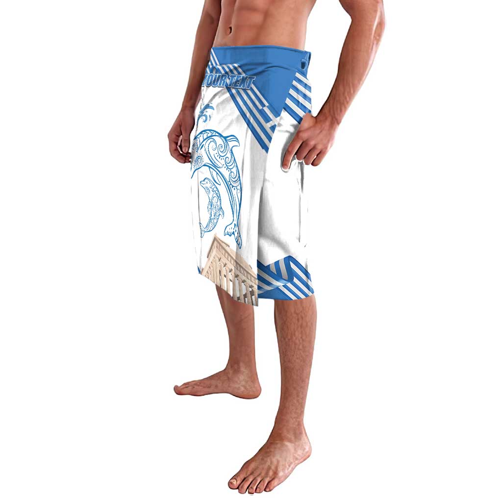 Personalized Greece Greek Independence Day Lavalava Dolphin and Parthenon