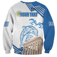 Personalized Greece Greek Independence Day Sweatshirt Dolphin and Parthenon