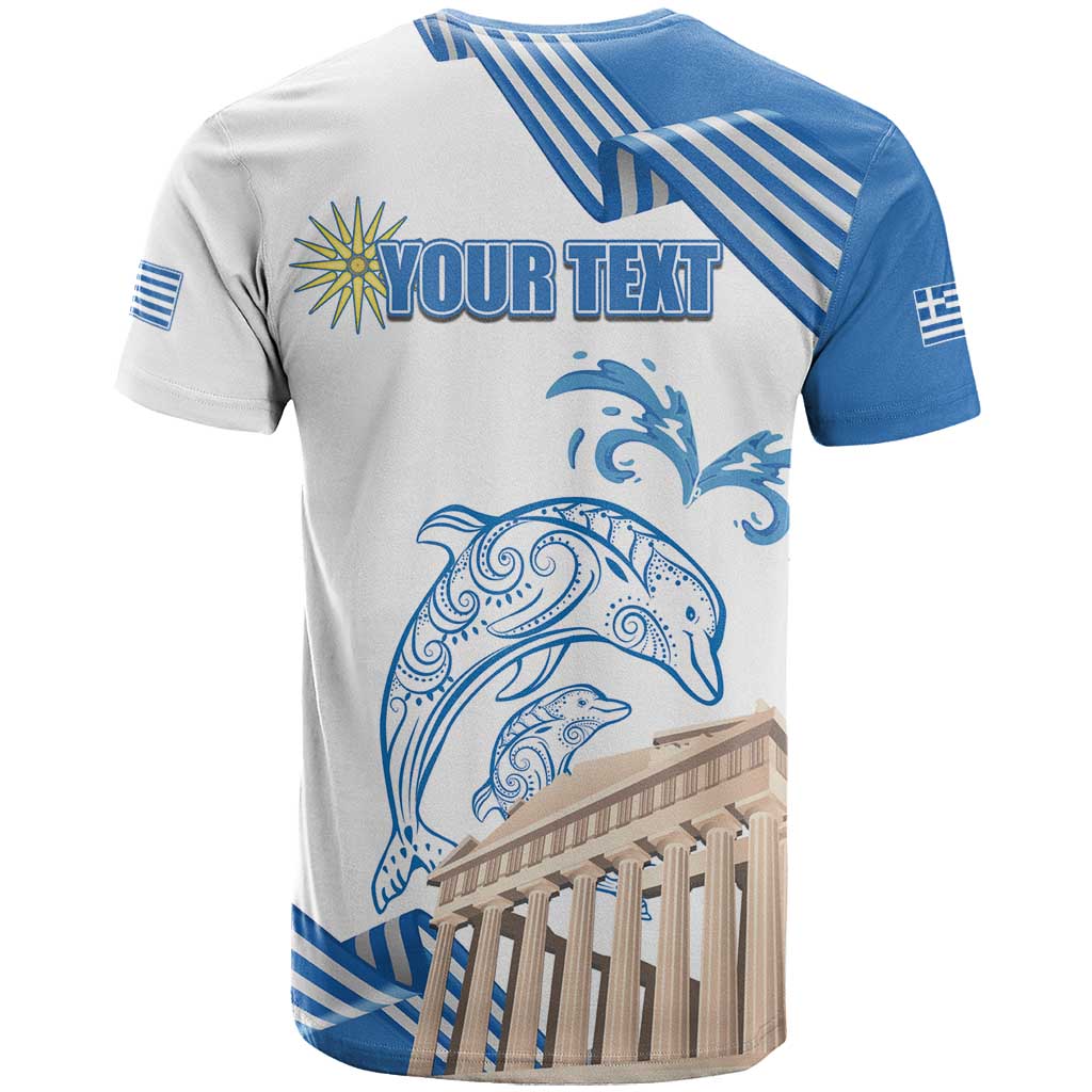 Personalized Greece Greek Independence Day T Shirt Dolphin and Parthenon