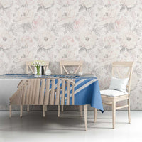 Personalized Greece Greek Independence Day Tablecloth Dolphin and Parthenon