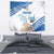 Personalized Greece Greek Independence Day Tapestry Dolphin and Parthenon