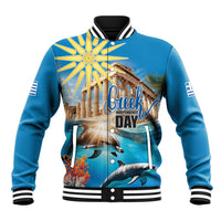 Greece Independence Day 25th March Baseball Jacket Scenery in Greece