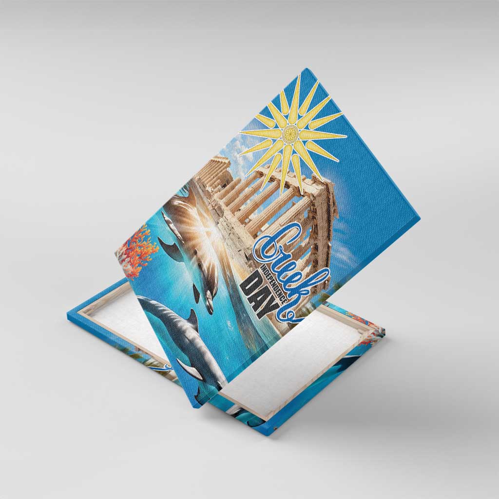 Greece Independence Day 25th March Canvas Wall Art Scenery in Greece