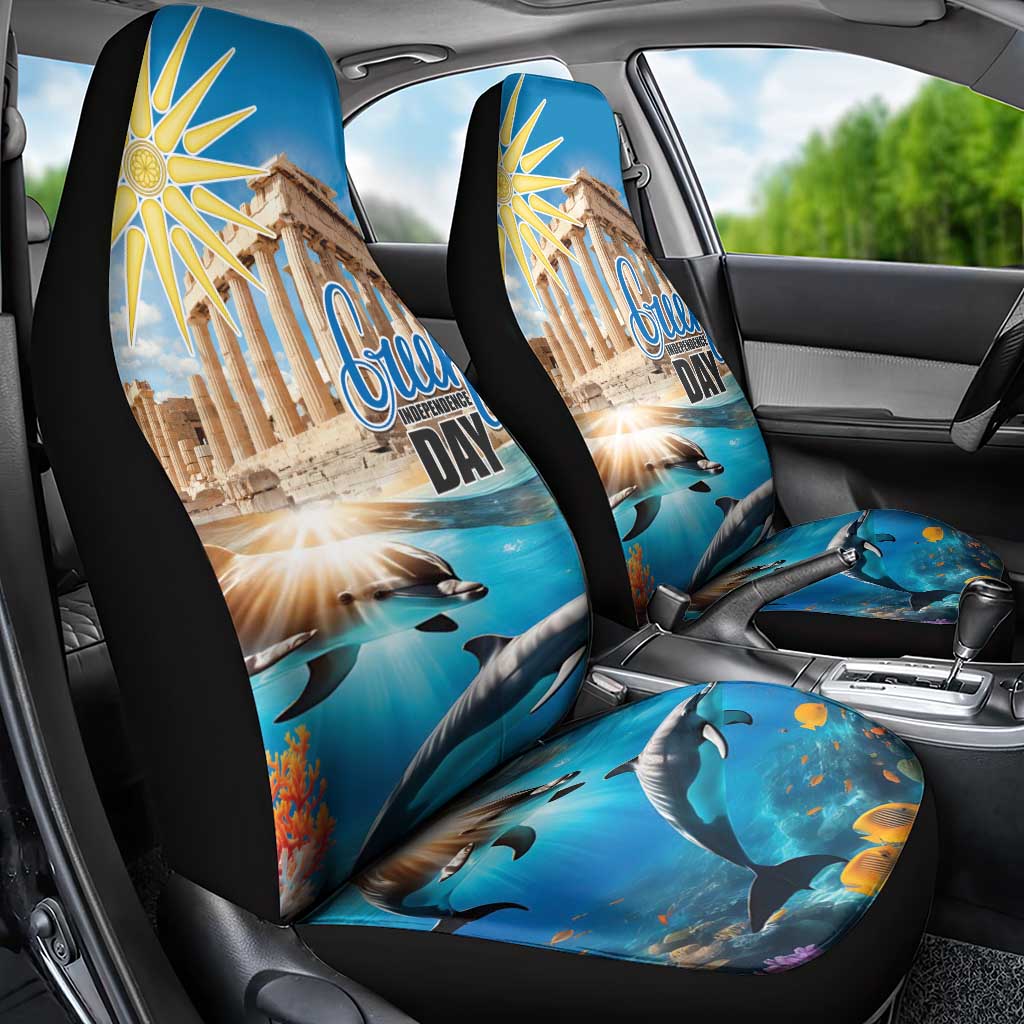Greece Independence Day 25th March Car Seat Cover Scenery in Greece