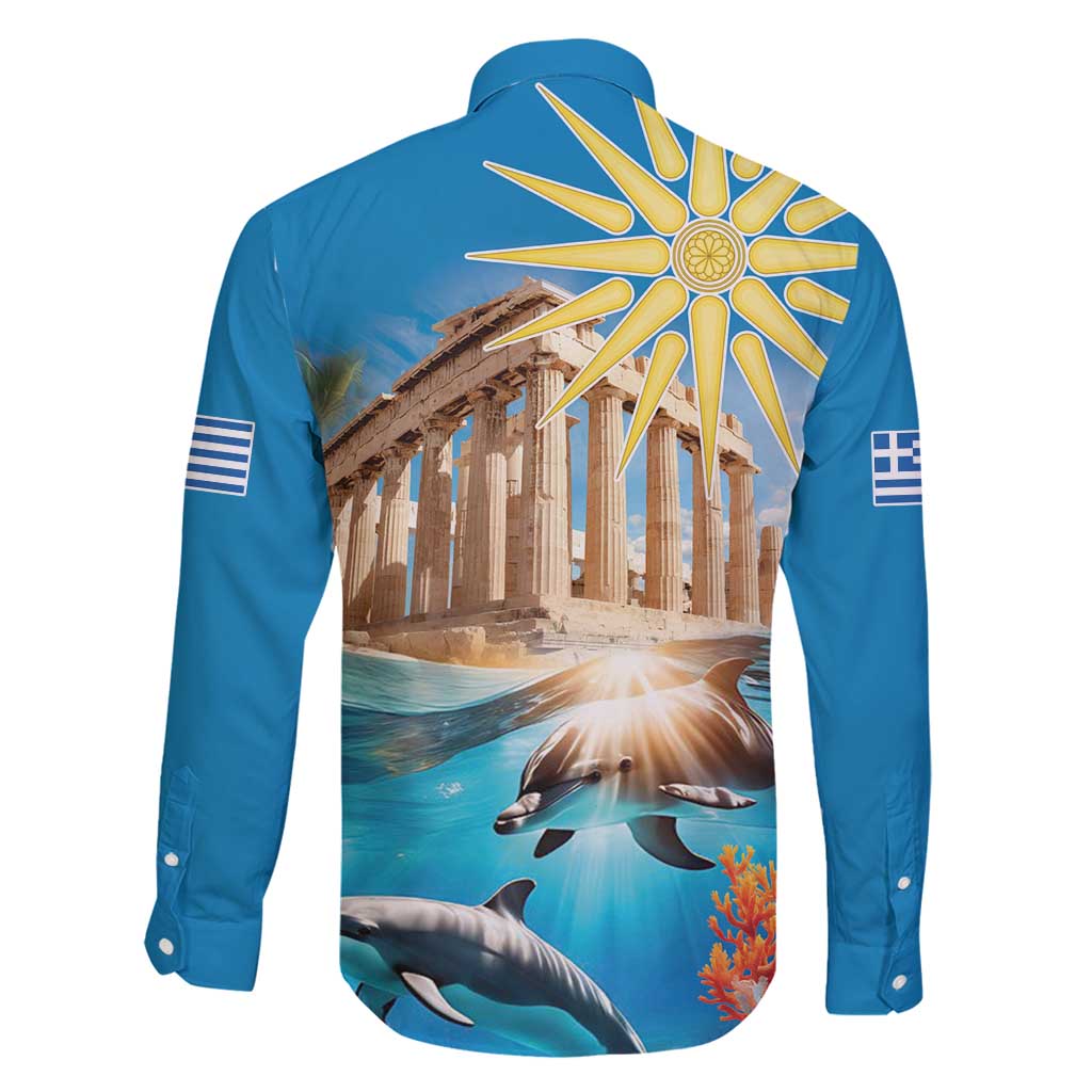 Greece Independence Day 25th March Family Matching Puletasi and Hawaiian Shirt Scenery in Greece