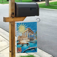 Greece Independence Day 25th March Garden Flag Scenery in Greece