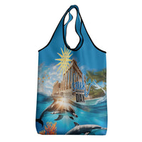 Greece Independence Day 25th March Grocery Bag Scenery in Greece