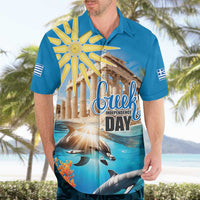 Greece Independence Day 25th March Hawaiian Shirt Scenery in Greece