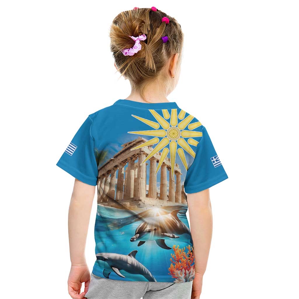 Greece Independence Day 25th March Kid T Shirt Scenery in Greece
