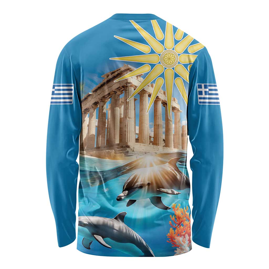 Greece Independence Day 25th March Long Sleeve Shirt Scenery in Greece