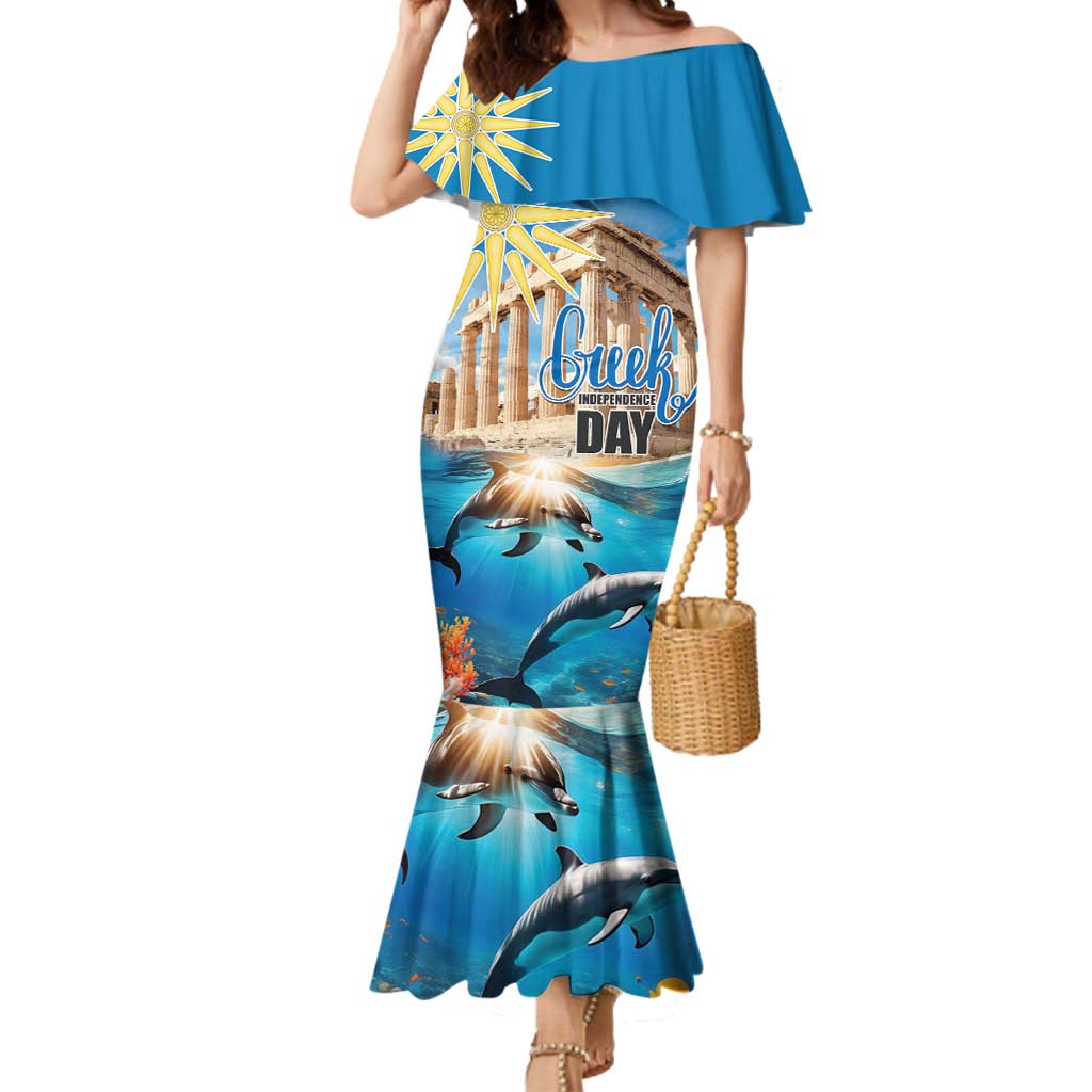 Greece Independence Day 25th March Mermaid Dress Scenery in Greece