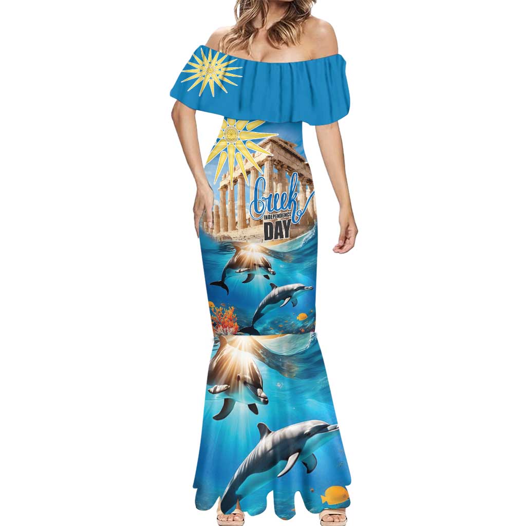 Greece Independence Day 25th March Mermaid Dress Scenery in Greece