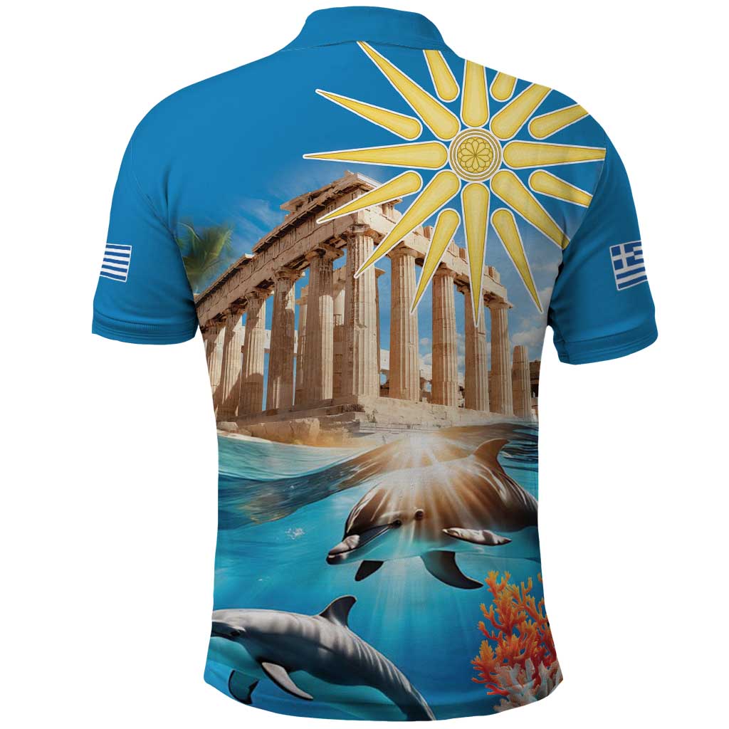 Greece Independence Day 25th March Polo Shirt Scenery in Greece