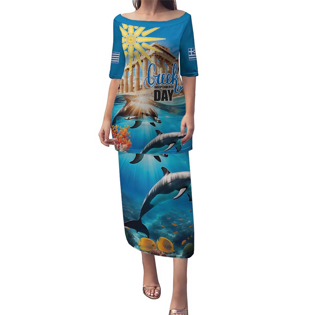 Greece Independence Day 25th March Puletasi Scenery in Greece