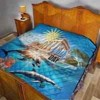 Greece Independence Day 25th March Quilt Scenery in Greece