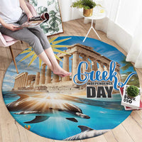 Greece Independence Day 25th March Round Carpet Scenery in Greece