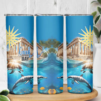 Greece Independence Day 25th March Skinny Tumbler Scenery in Greece