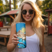 Greece Independence Day 25th March Skinny Tumbler Scenery in Greece