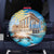 Greece Independence Day 25th March Spare Tire Cover Scenery in Greece