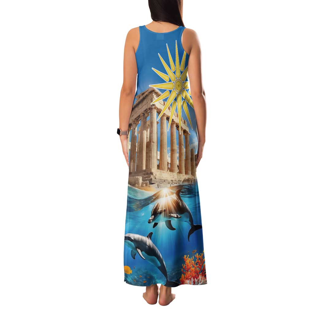 Greece Independence Day 25th March Tank Maxi Dress Scenery in Greece