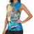 Greece Independence Day 25th March Women Sleeveless Polo Shirt Scenery in Greece