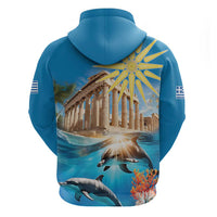 Greece Independence Day 25th March Zip Hoodie Scenery in Greece