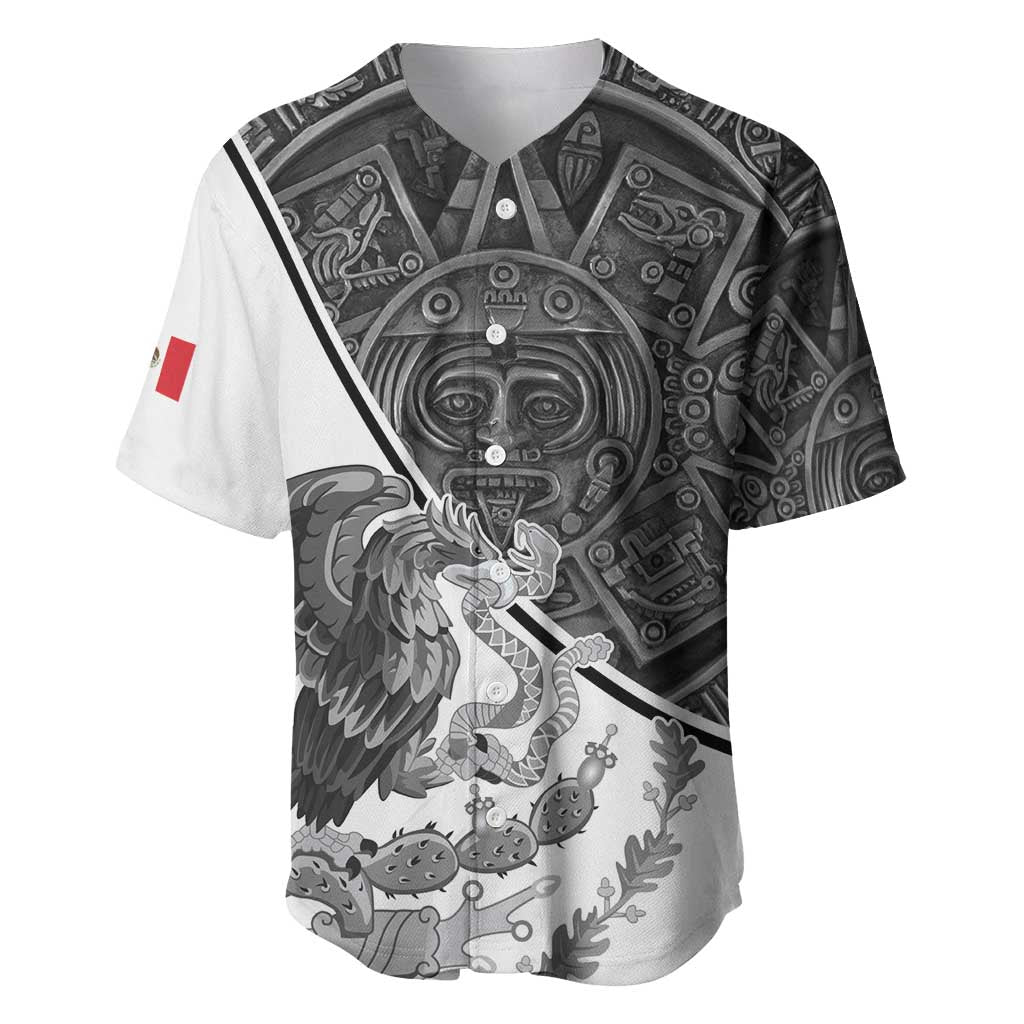 Personalized Mexico Aztec Calendar Baseball Jersey Flag and Coat of Arms