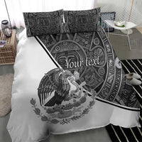 Personalized Mexico Aztec Calendar Bedding Set Flag and Coat of Arms
