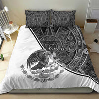Personalized Mexico Aztec Calendar Bedding Set Flag and Coat of Arms