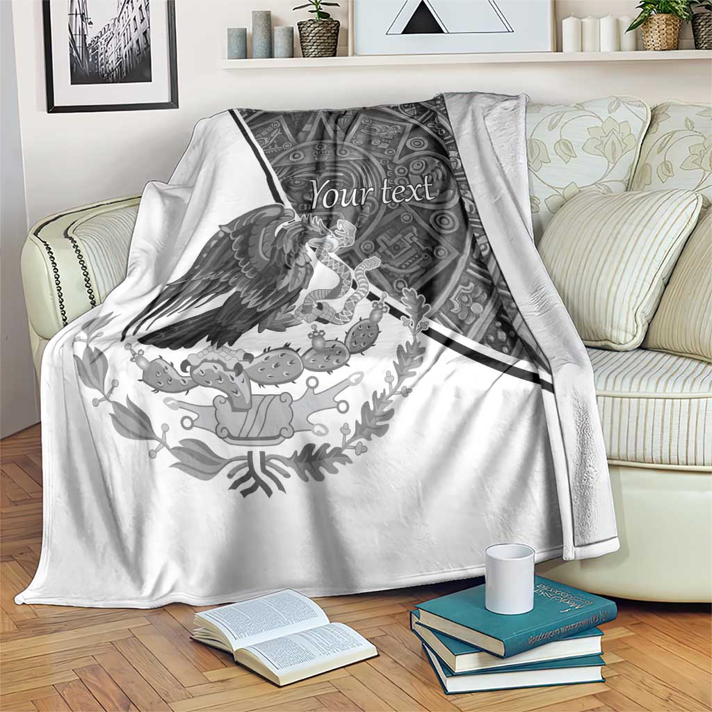 Personalized Mexico Aztec Calendar Blanket Flag and Coat of Arms