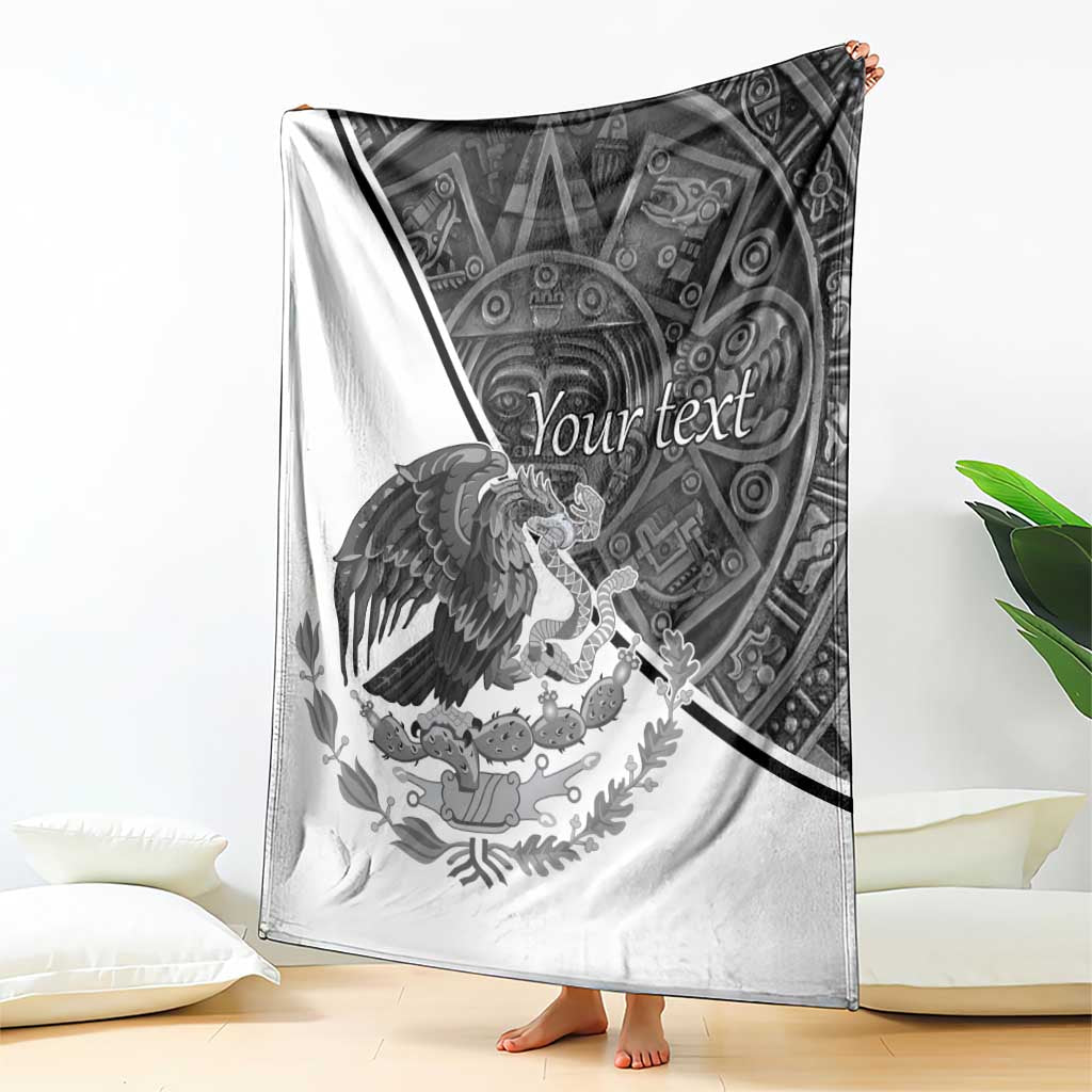 Personalized Mexico Aztec Calendar Blanket Flag and Coat of Arms