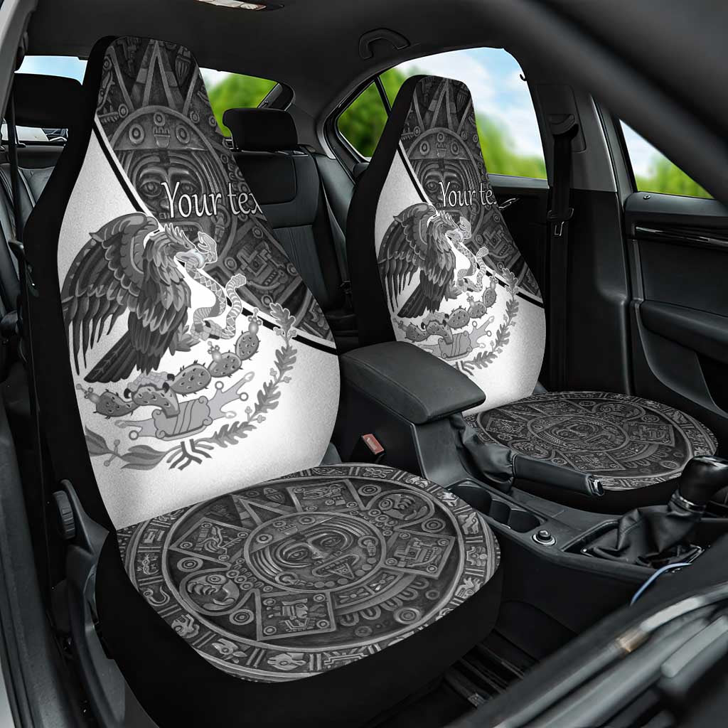 Personalized Mexico Aztec Calendar Car Seat Cover Flag and Coat of Arms