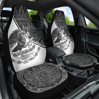 Personalized Mexico Aztec Calendar Car Seat Cover Flag and Coat of Arms