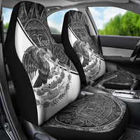 Personalized Mexico Aztec Calendar Car Seat Cover Flag and Coat of Arms