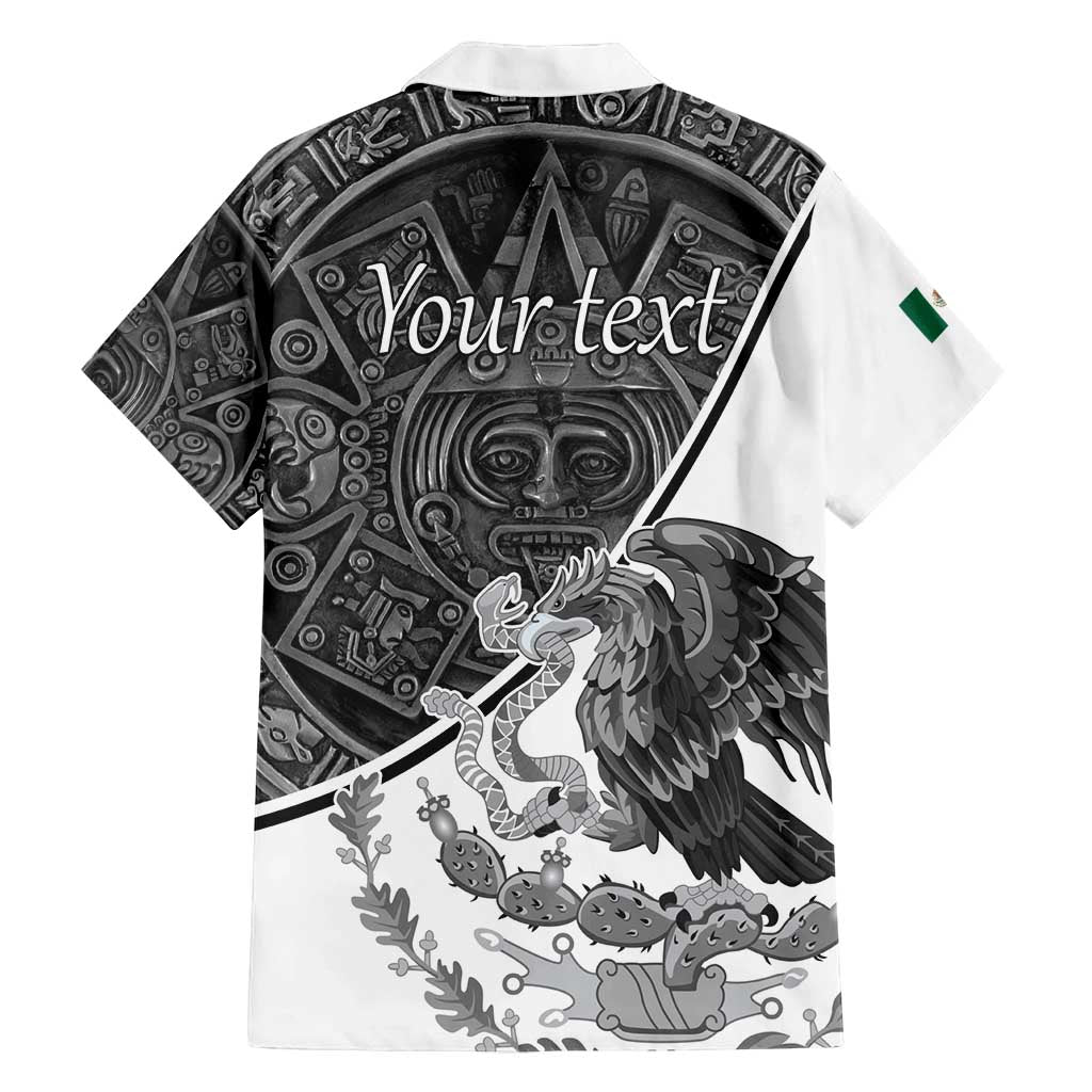 Personalized Mexico Aztec Calendar Family Matching Long Sleeve Bodycon Dress and Hawaiian Shirt Flag and Coat of Arms