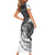 Personalized Mexico Aztec Calendar Family Matching Short Sleeve Bodycon Dress and Hawaiian Shirt Flag and Coat of Arms