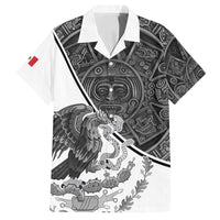 Personalized Mexico Aztec Calendar Family Matching Tank Maxi Dress and Hawaiian Shirt Flag and Coat of Arms