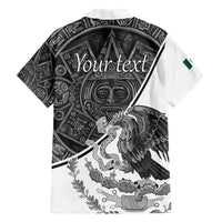 Personalized Mexico Aztec Calendar Family Matching Tank Maxi Dress and Hawaiian Shirt Flag and Coat of Arms