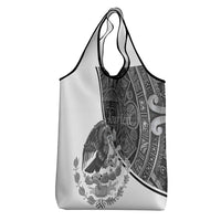 Personalized Mexico Aztec Calendar Grocery Bag Flag and Coat of Arms