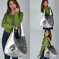 Personalized Mexico Aztec Calendar Grocery Bag Flag and Coat of Arms