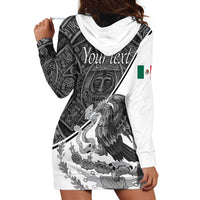 Personalized Mexico Aztec Calendar Hoodie Dress Flag and Coat of Arms
