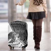 Personalized Mexico Aztec Calendar Luggage Cover Flag and Coat of Arms