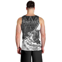 Personalized Mexico Aztec Calendar Men Tank Top Flag and Coat of Arms