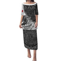 Personalized Mexico Aztec Calendar Puletasi Flag and Coat of Arms