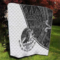 Personalized Mexico Aztec Calendar Quilt Flag and Coat of Arms